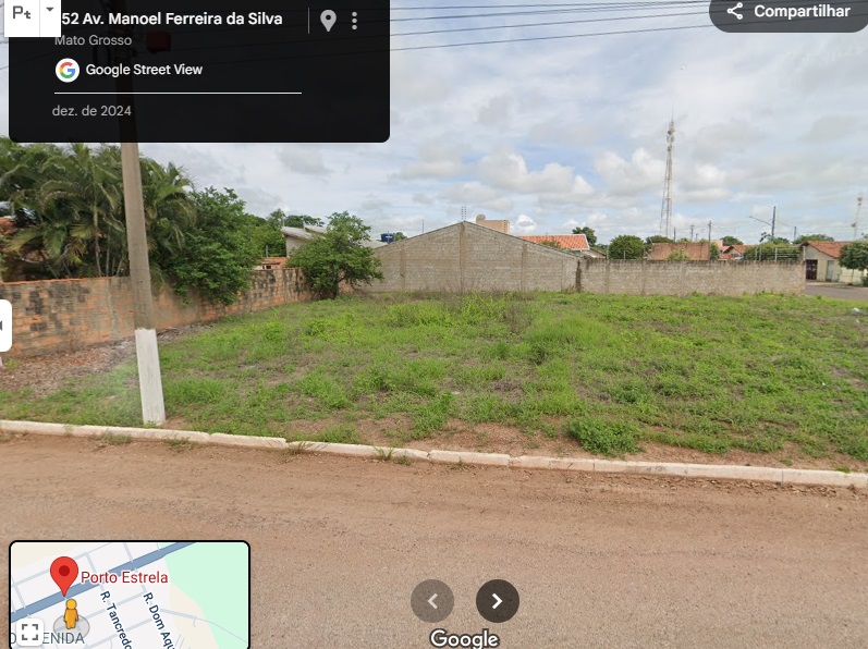 001 - terrenos / lote com 140m² - av. manoel ferreira da silva, porto estrela/mt
